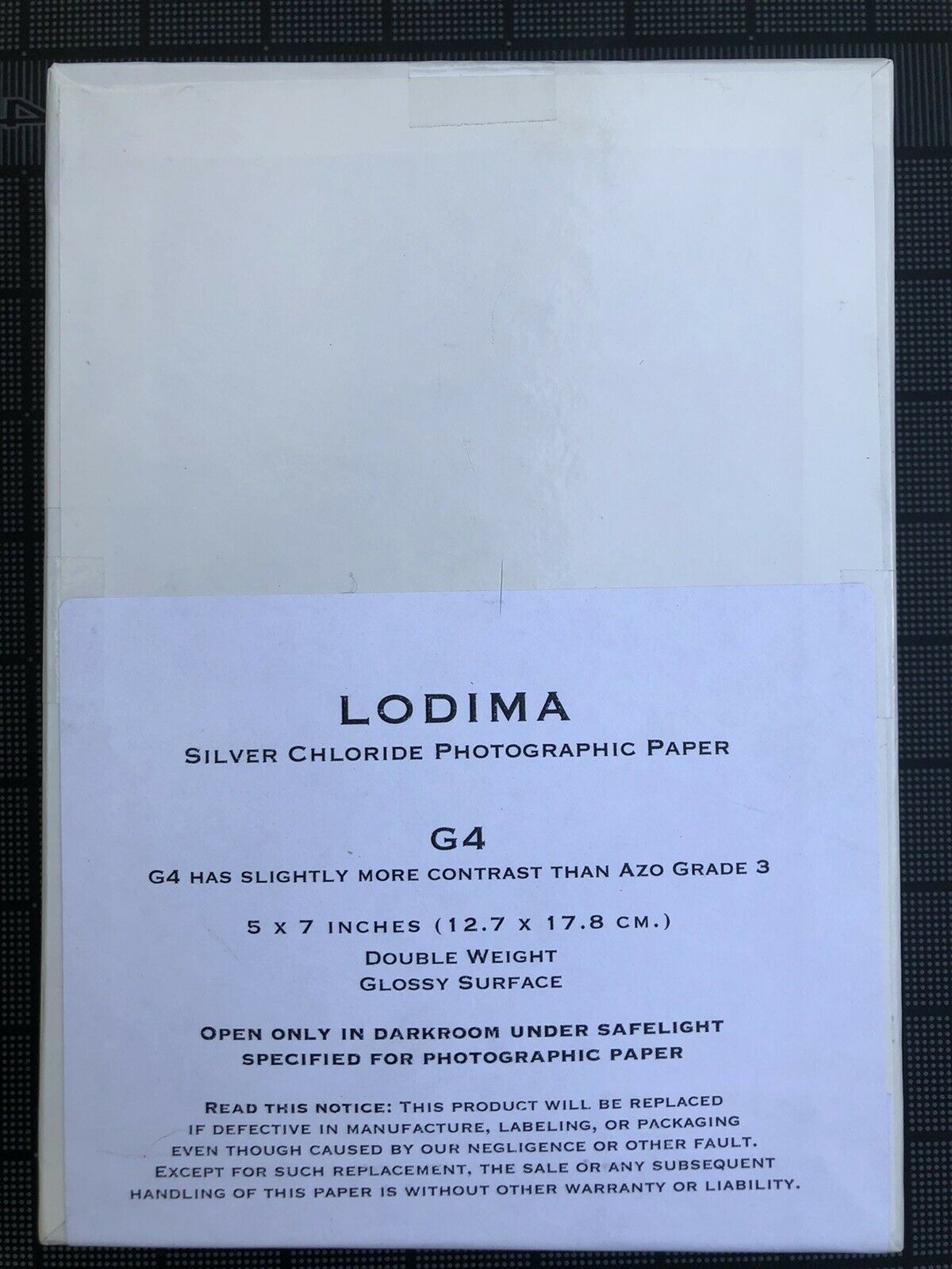 Lodima 5x7silver Chloride Contact Printing Paper 100 Sheets, New Stock, Unopen